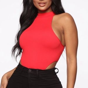 NEW Fashion Nova red bodysuit